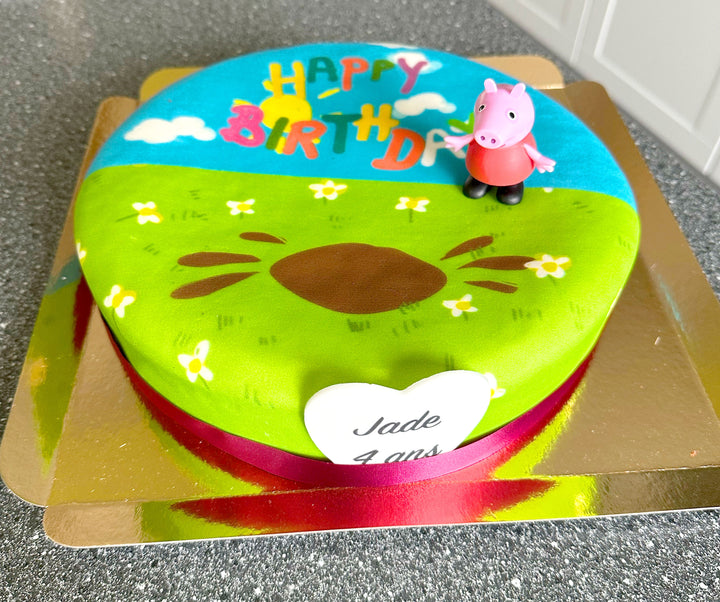 Peppa Pig® op verjaardagstaart 