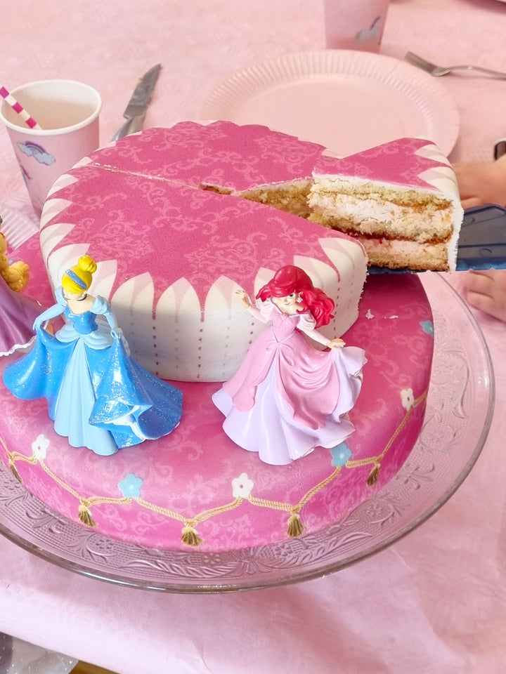 Stapeltaart (2 verdiepingen) met 3 prinsessen®