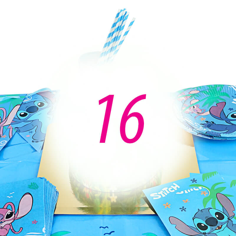 Stitch® Partyset voor 16 personen – zonder taart