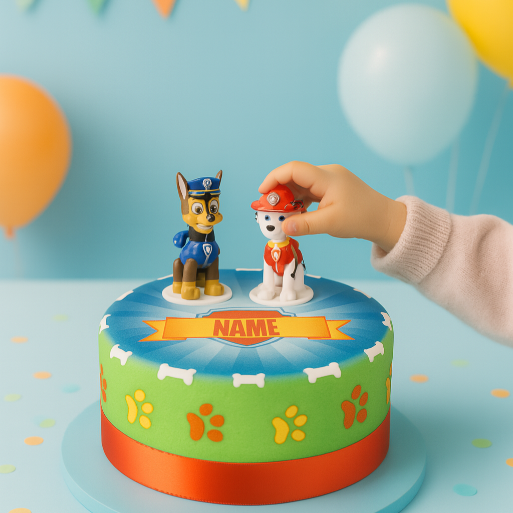 Chase en Marshall van PAW Patrol® op taart