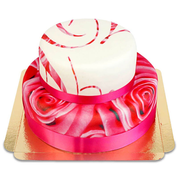 Pink Wedding Bruidstaart