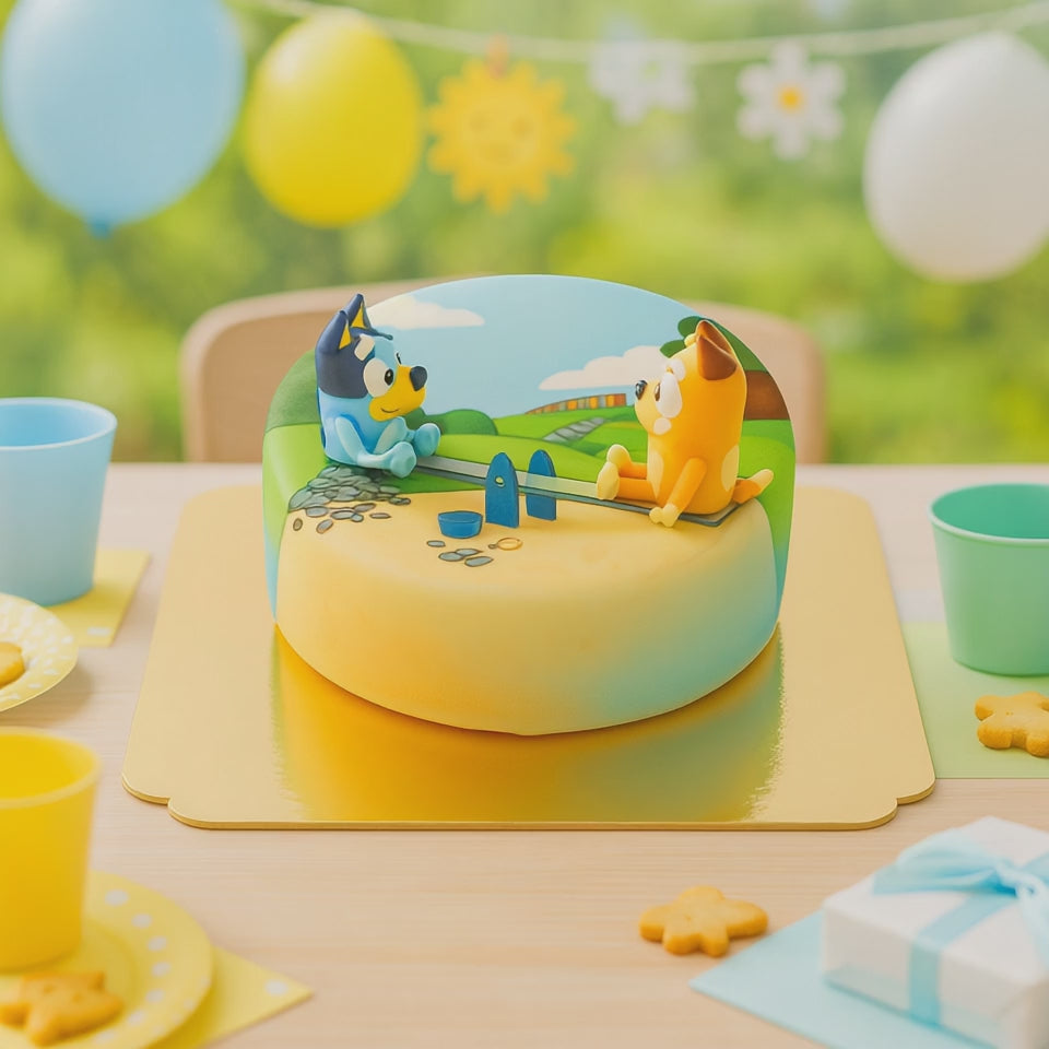 Bluey® op taart