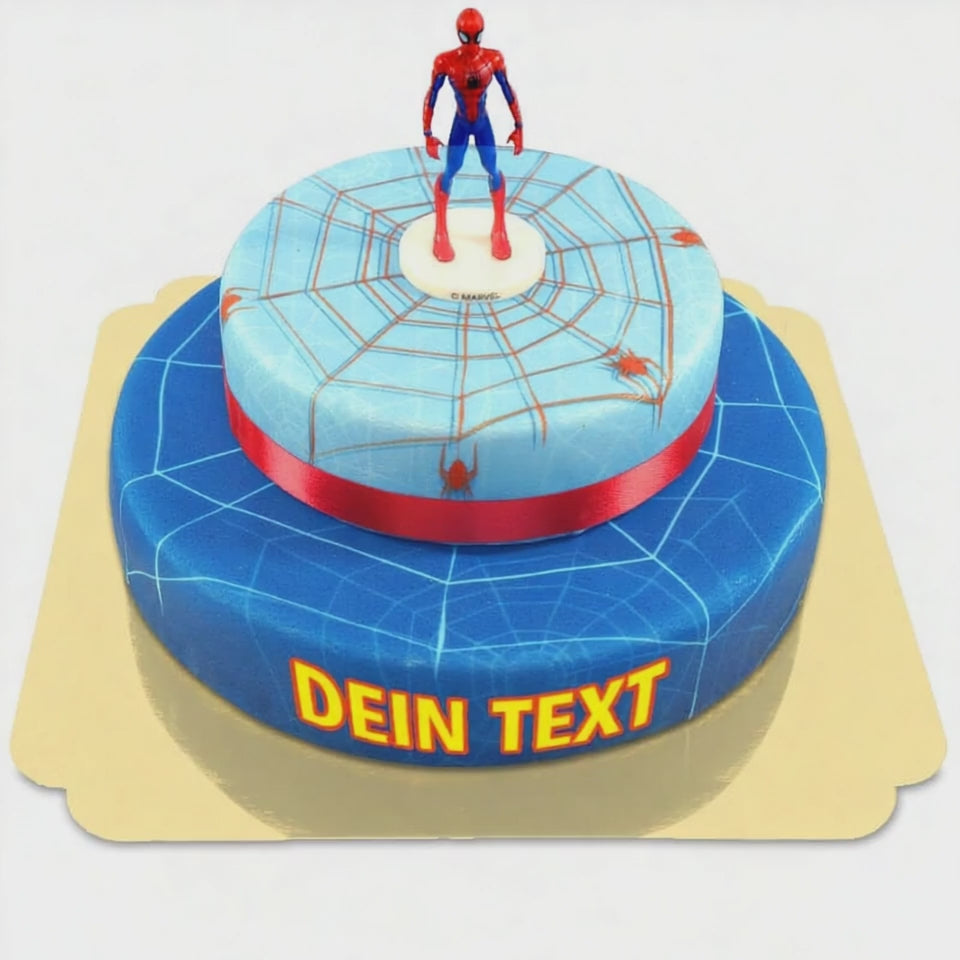 Spider-Man® op twee-verdiepingen spinnenwebtaart met lint