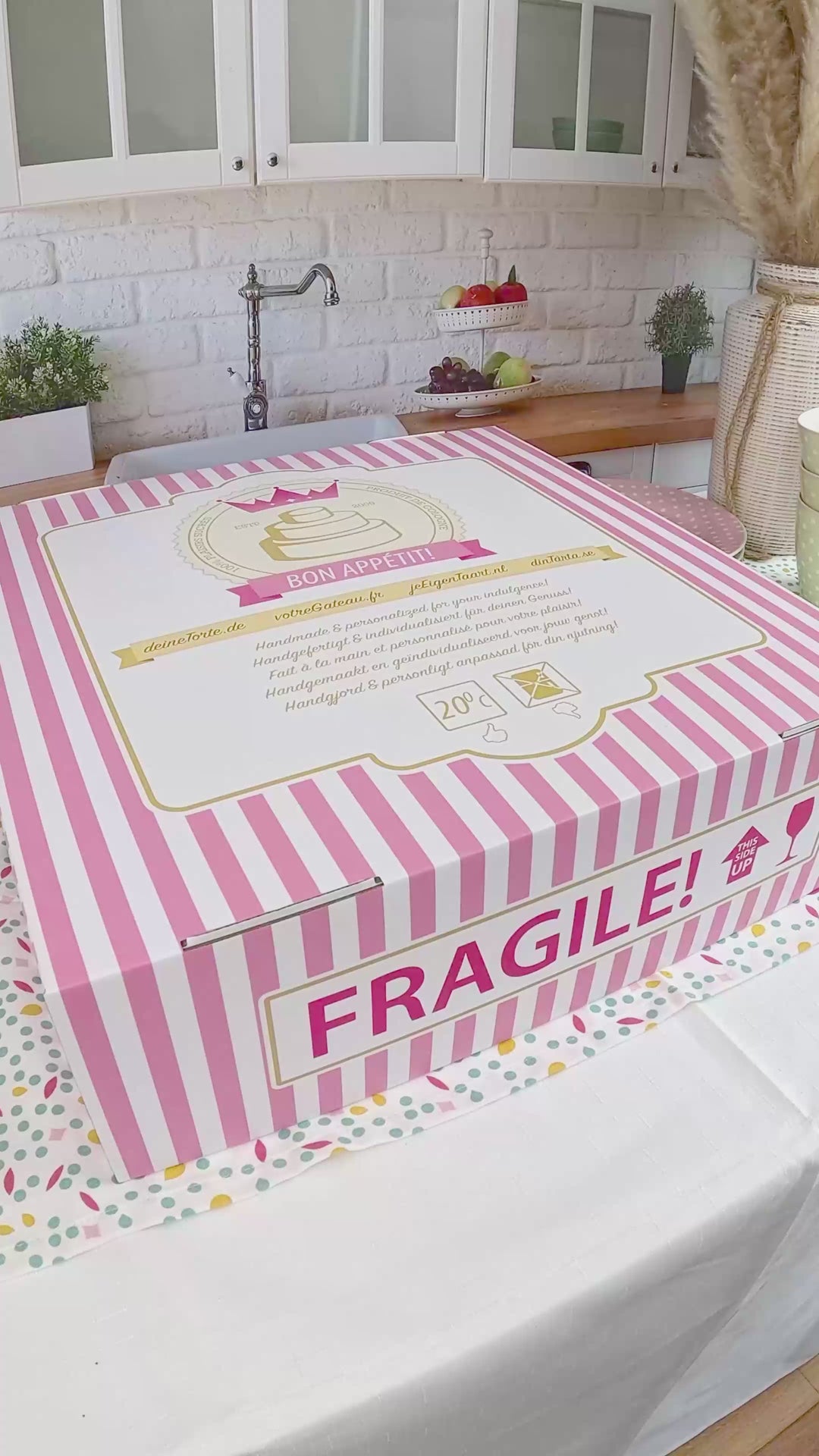 Dubbele cijfer taart, verschillende kleuren 