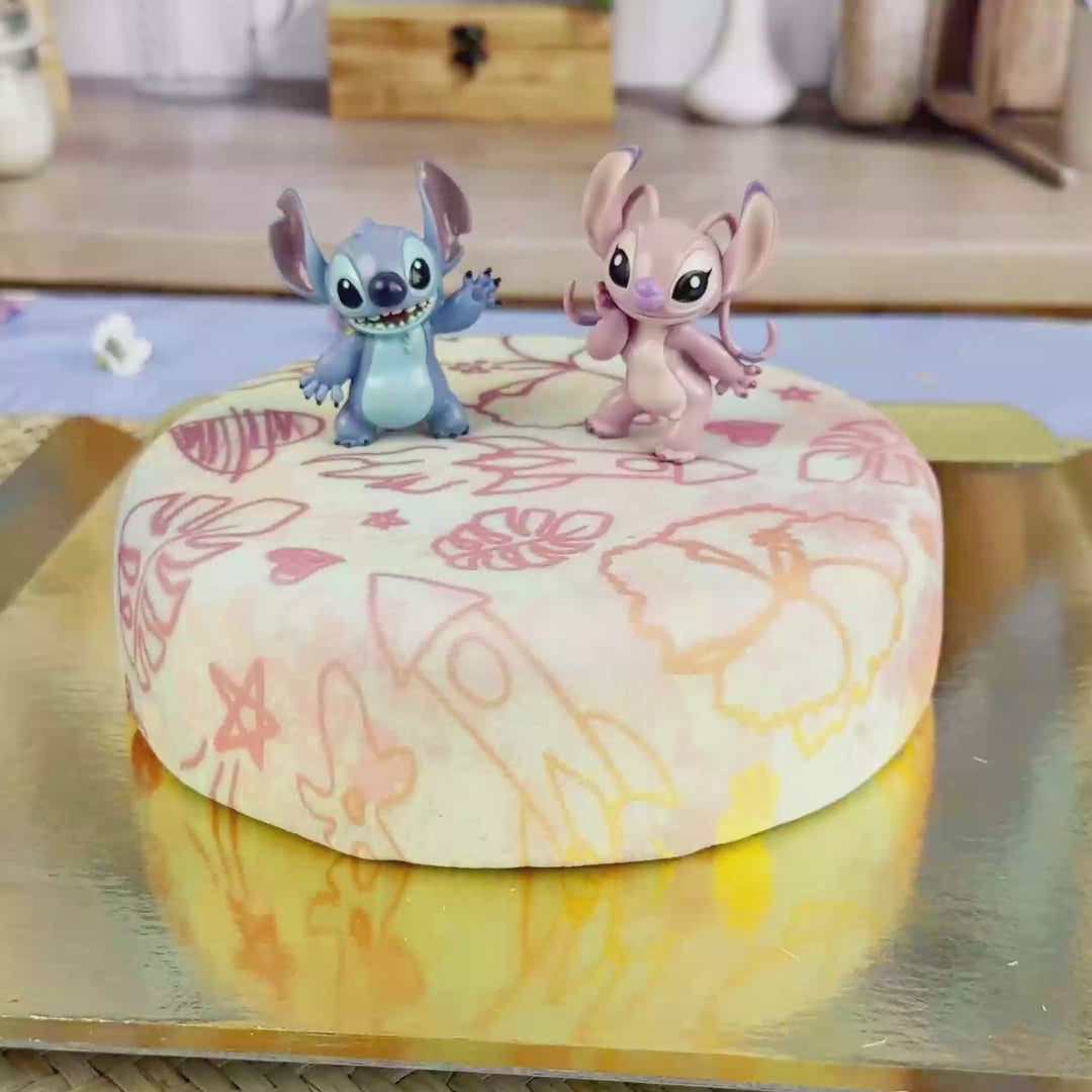Angel & Stitch® op taart