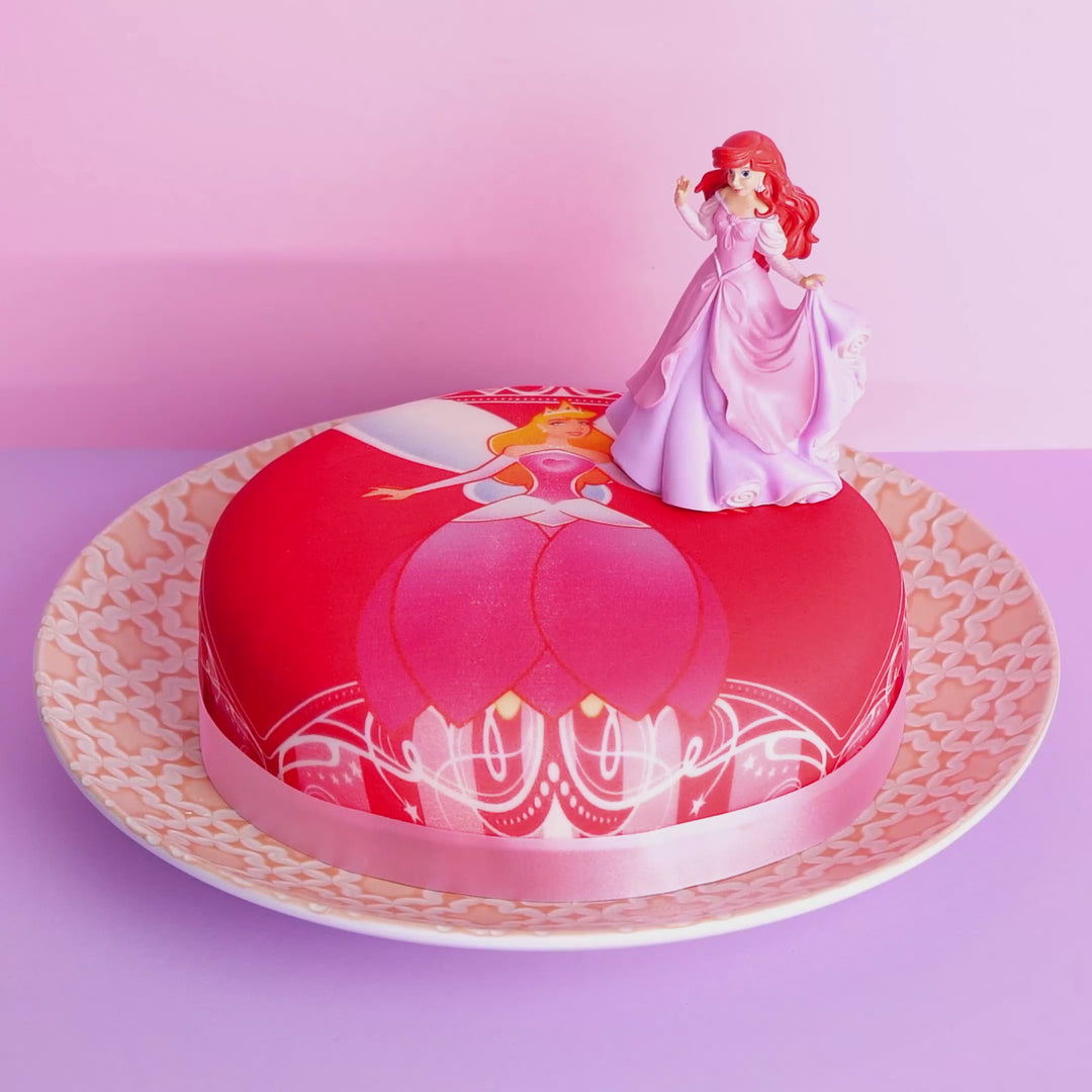 Prinsessen taart met Ariël® figuur