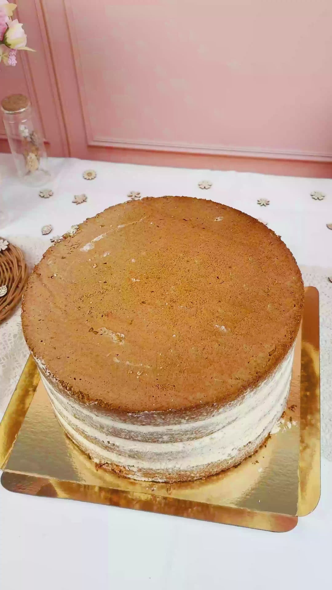 Naked Cake vanille bruidstaart