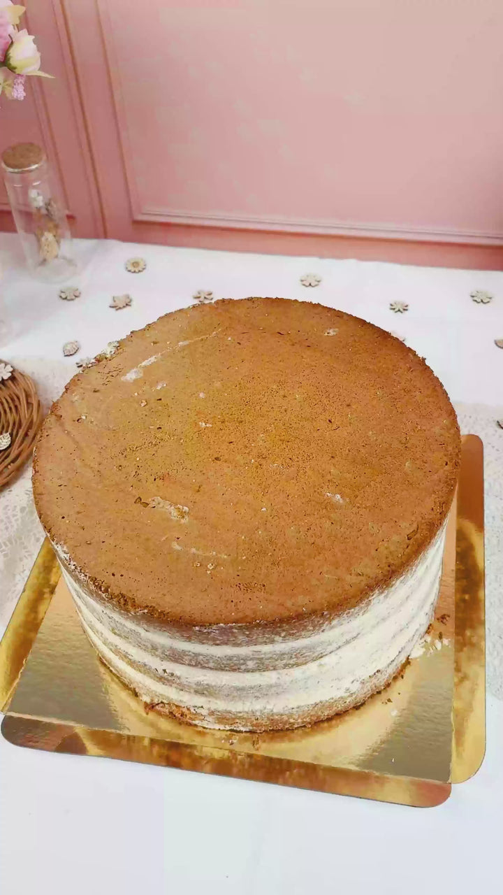 Naked Cake vanille bruidstaart