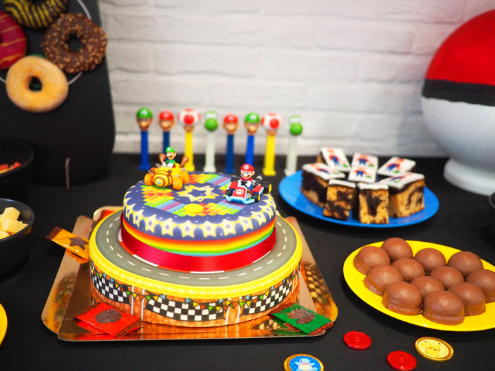 Mario Kart® op wereldbaan twee lagen taart