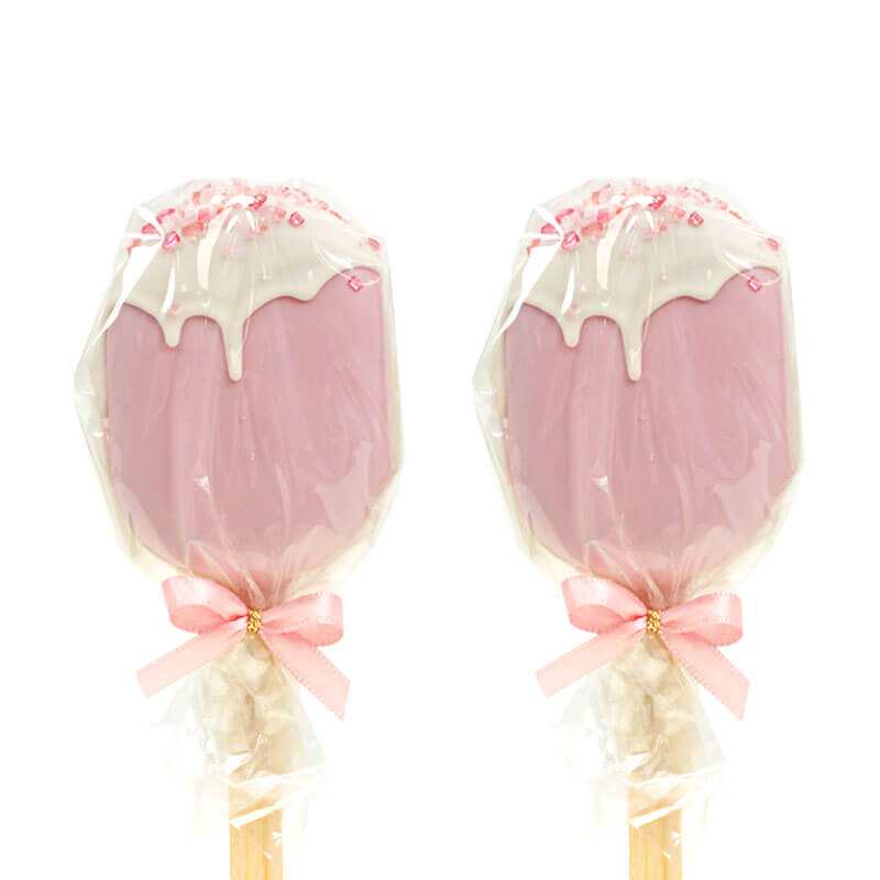 Valentijnsdag Cake-Pop ijsje Roze (10 Stuks)