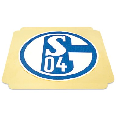 Eetbare print 'FC Schalke 04', 22cm