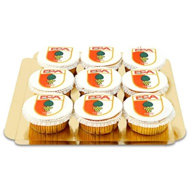 FC Augsburg cupcakes (9 stuks)