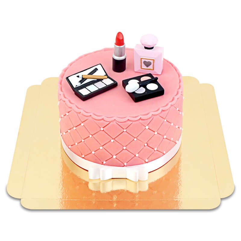 Deluxe Make-Up Torte mit weißem Band