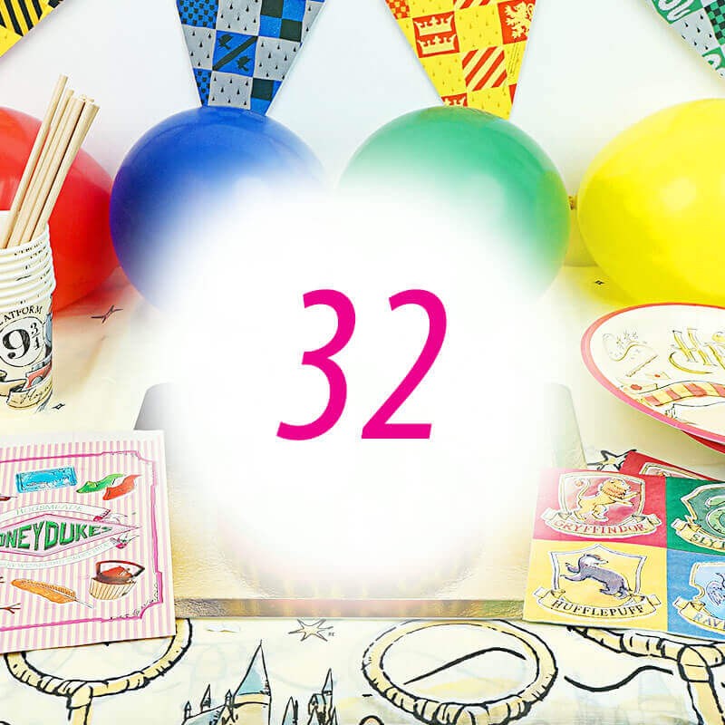 Harry Potter Partyset für 32 Personen - ohne Torte